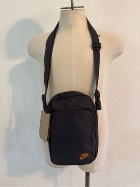 New mens womens Nike Crossbody Bag with Orange Logo Accent